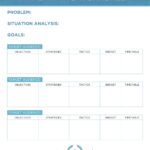 Downloadable worksheet featuring a sample PR plan