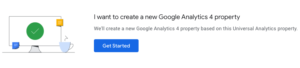 Image showing how to get Started with Google Analytics 4
