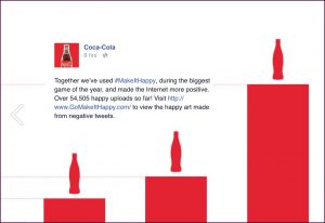 Graphic from the Coca Cola Make It Happy Campaign
