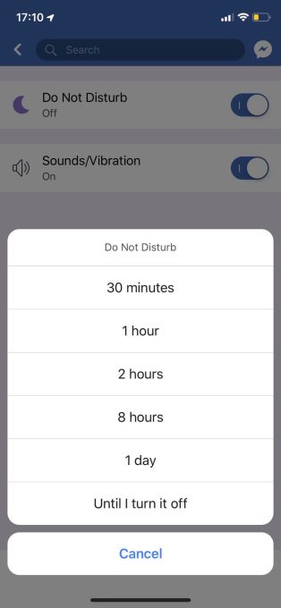 FacebookDoNotDisturb