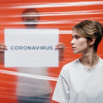 Coronavirus man and woman