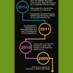 Timeline infographic example