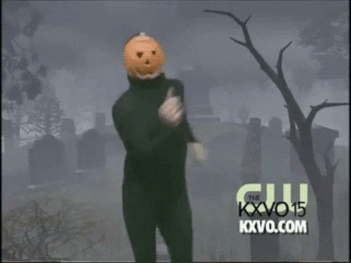 TV Reporter Dancing in Halloween Costume