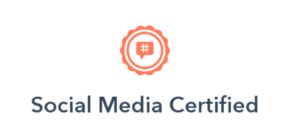 Social Media Certificate language