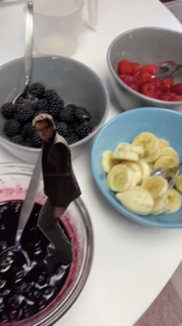 Screenshot of Pedro Pascal CapCut template TikTok from Scooter Media's Pancake Day
