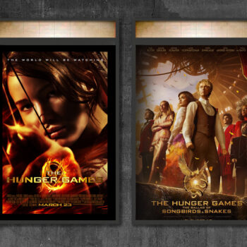 The Hunger Games and The Ballad of Songbirds and Snakes movie posters